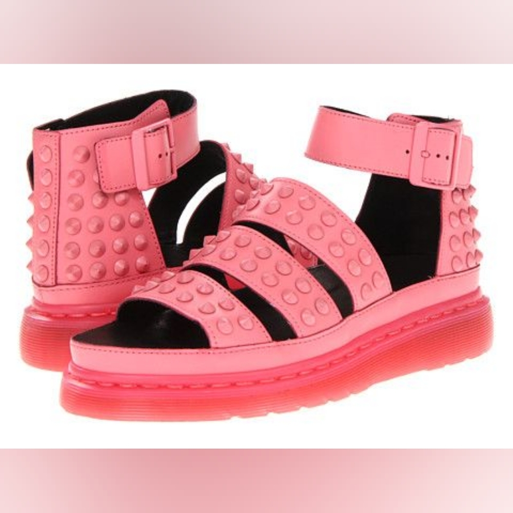 DR. MARTENS STUDDED CLARISSS SANDALS DISCONTINUED RARE COLOR